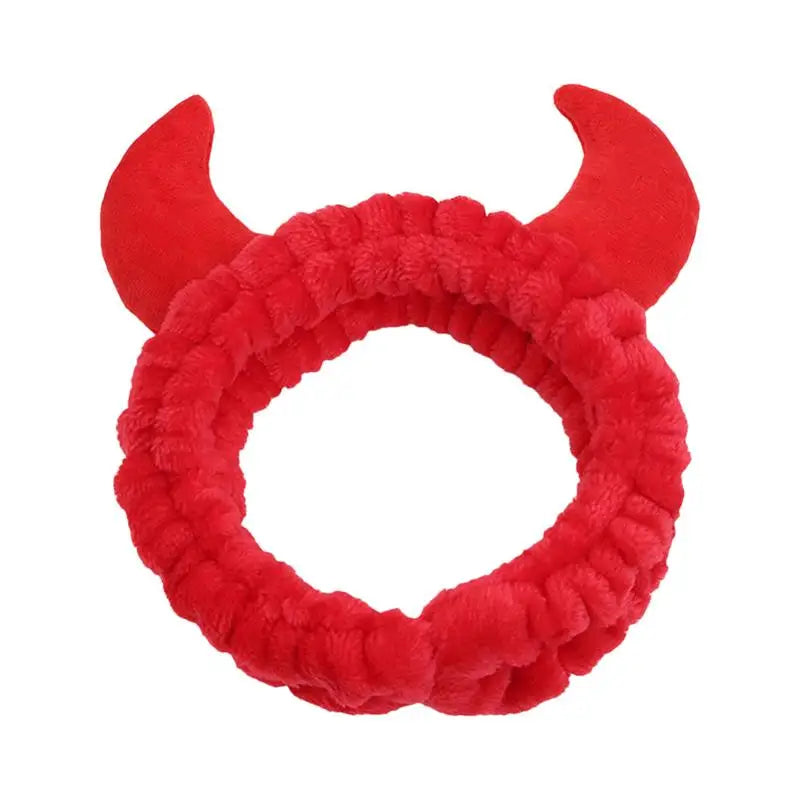 Horn Headband Cute Devil Horn Soft Cosmetic Hair Bands