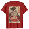 Funny Otter Eating Ramen Anime Graphic T-shirts-Unisex