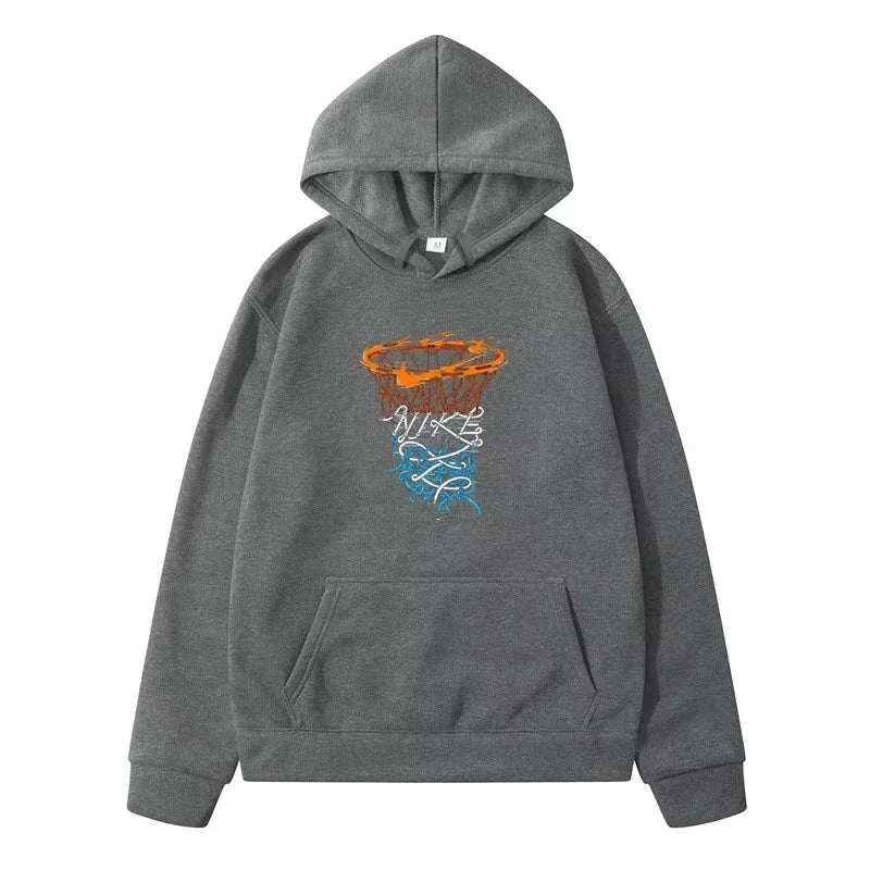 Basketball Hoop Pattern Hoodie