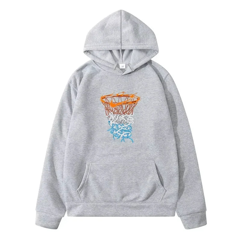 Basketball Hoop Pattern Hoodie