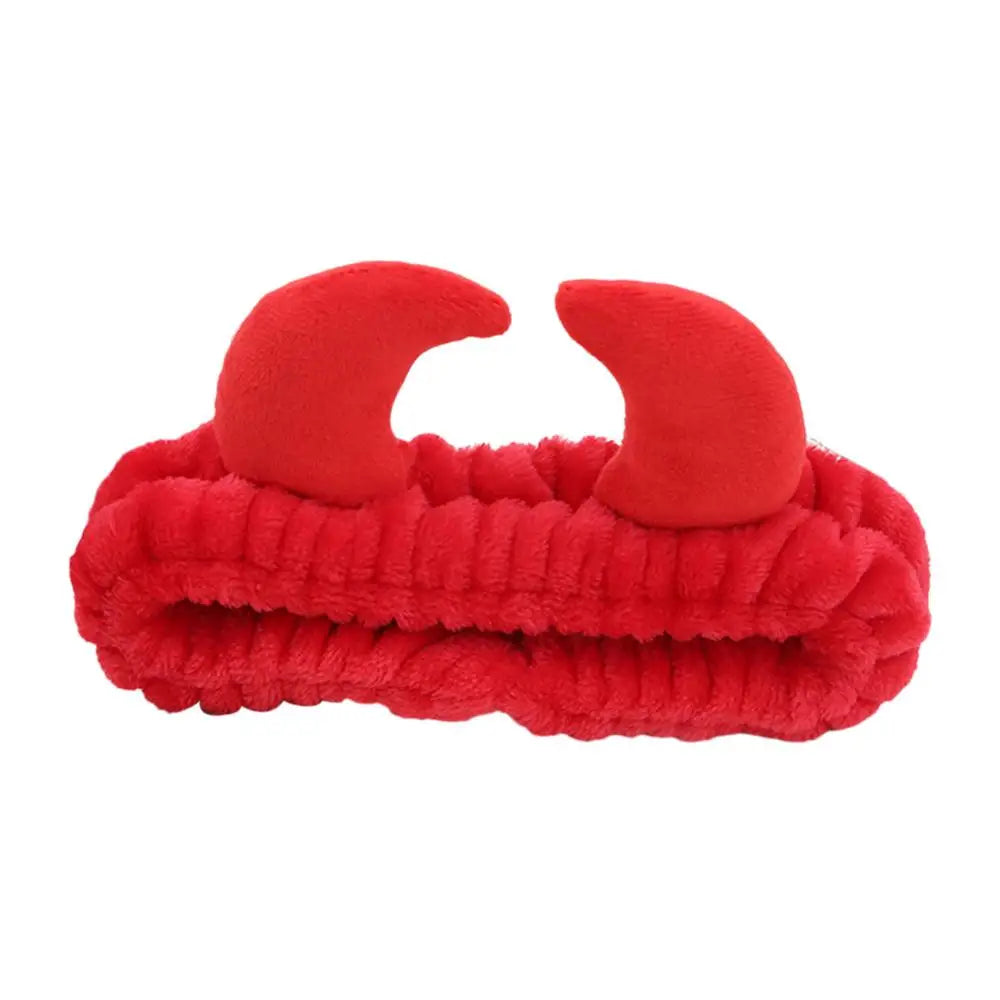 Horn Headband Cute Devil Horn Soft Cosmetic Hair Bands
