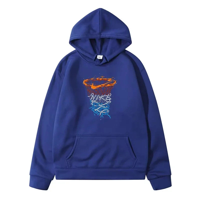 Basketball Hoop Pattern Hoodie