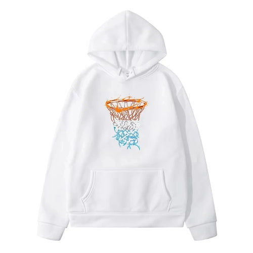 Basketball Hoop Pattern Hoodie