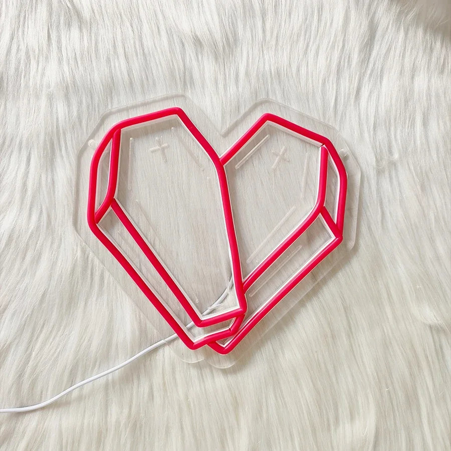 Bedroom Neon Coffin Sign