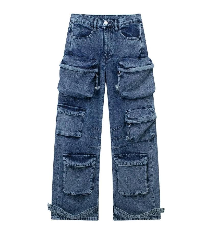 Rugged StraightFit Denim Workwear Pants