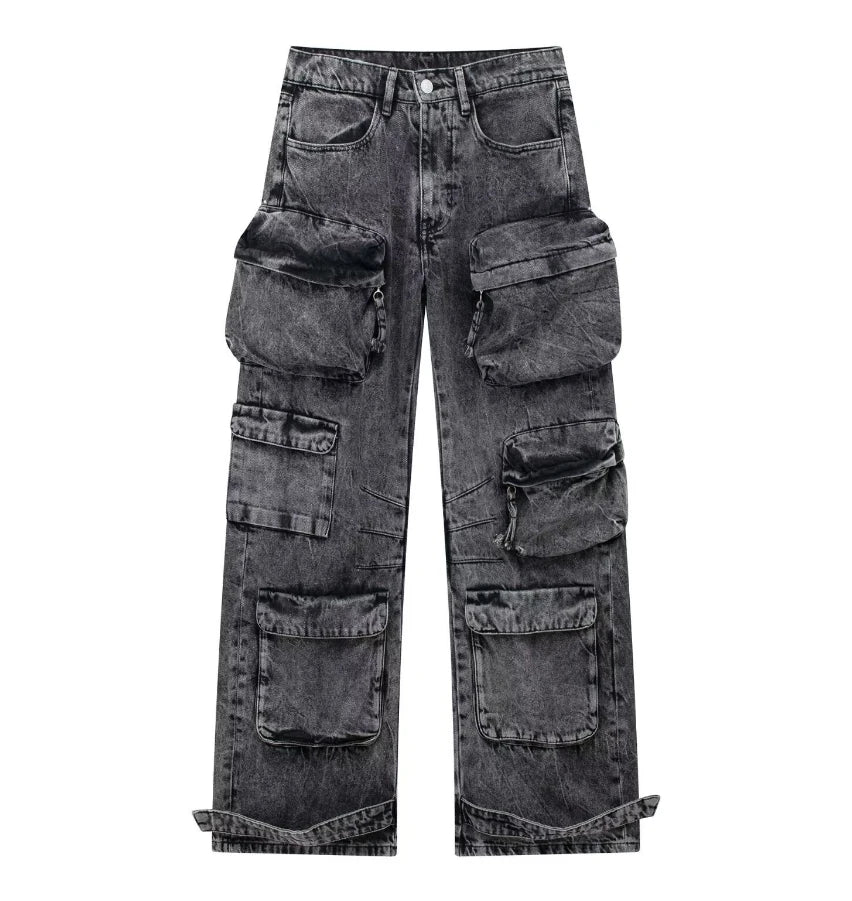 Rugged StraightFit Denim Workwear Pants